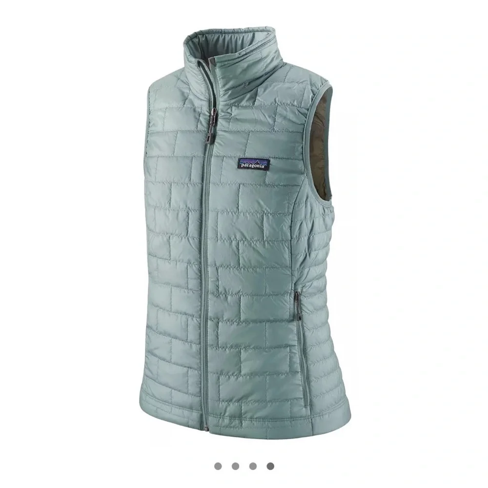 Patagonia Women’s Small Nano Puff Insulated Vest Thermal Blue NWT Puffy